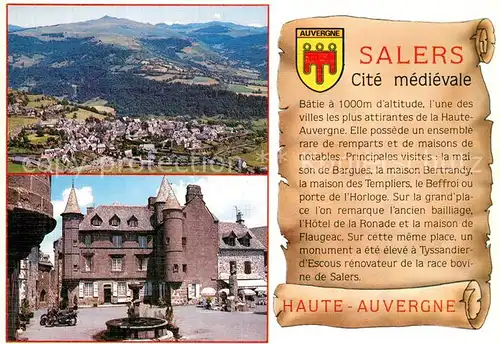 AK / Ansichtskarte Salers Fliegeraufnahme Salers
