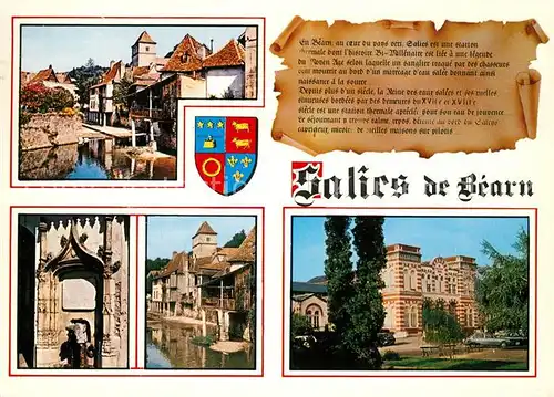 AK / Ansichtskarte Salies de Bearn Fontaine Maisons sur pilotis Thermes  Salies de Bearn