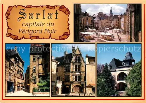AK / Ansichtskarte Sarlat la Caneda Place de la Liberte Hotels Plamon Vassal  Sarlat la Caneda