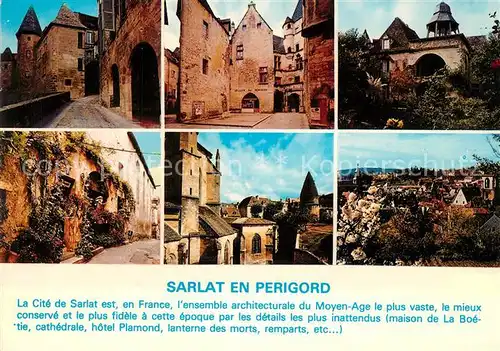 AK / Ansichtskarte Sarlat en Perigord Moyen Age Hotel Plamond Sarlat en Perigord