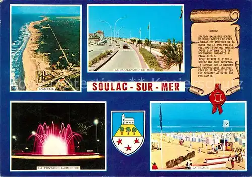 AK / Ansichtskarte Soulac sur Mer Fliegeraufnahme Amelie Boulevard de Mer Soulac sur Mer