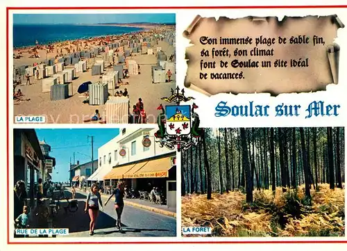 AK / Ansichtskarte Soulac sur Mer Foret Rue de la Plage  Soulac sur Mer