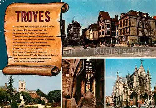 AK / Ansichtskarte Troyes_Aube Place Foch Cathedrale Saint Pierre Saint Paul Troyes Aube