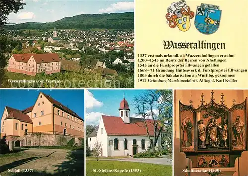 AK / Ansichtskarte Wasseralfingen Schloss St Stefans Kapelle  Wasseralfingen