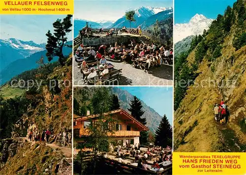 AK / Ansichtskarte Dorf_Tirol Wanderparadies Texelgruppe Hans Frieden Weg vom Gasthof Steinegg zur Leiteralm Dorf_Tirol