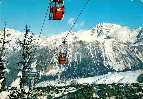 AK / Ansichtskarte Courchevel Telecabine des Chenus Grand Bec Massif de Bellecote Alpes Courchevel