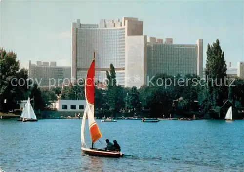 AK / Ansichtskarte Wien Internationales Zentrum Segelboote Wien