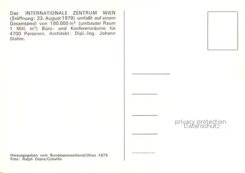 AK / Ansichtskarte Wien Internationales Zentrum Segelboote Wien