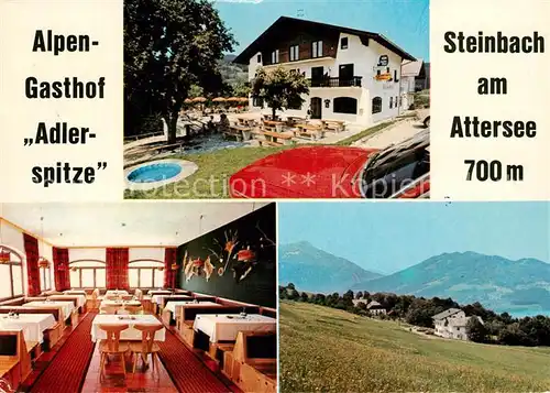 AK / Ansichtskarte Steinbach_Attersee Gasthaus Adlerspitze Steinbach Attersee