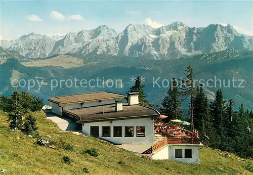 AK / Ansichtskarte Lofer Restaurant Duernbachhornbahn mit Loferer Steinberge Lofer