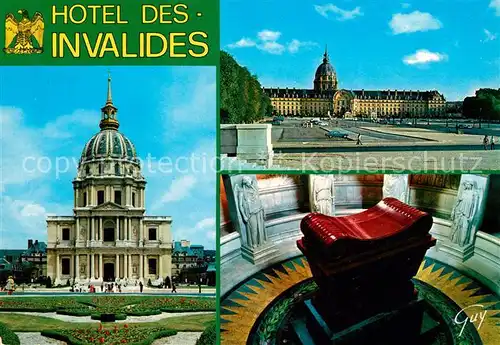 AK / Ansichtskarte Paris Hotel des Invalides Eglise du Dome Esplanade Tombeau de S.M. Napoleon ler. Paris