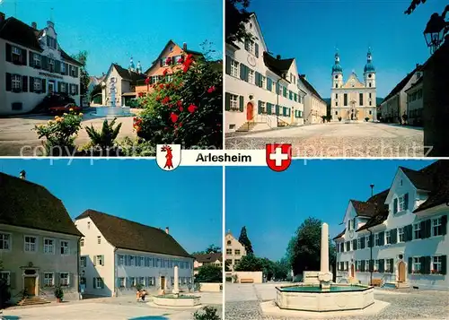 AK / Ansichtskarte Arlesheim Brunnen Kirche Arlesheim
