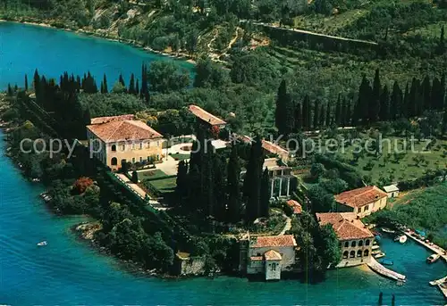 AK / Ansichtskarte Garda_Lago_di_Garda Fliegeraufnahme Punta S. Vigilio Garda_Lago_di_Garda