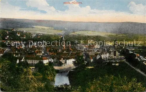 AK / Ansichtskarte Hann._Muenden Panorama Hann. Muenden