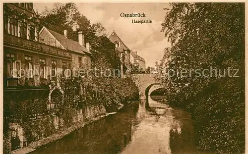 AK / Ansichtskarte Osnabrueck Hasepartie Osnabrueck
