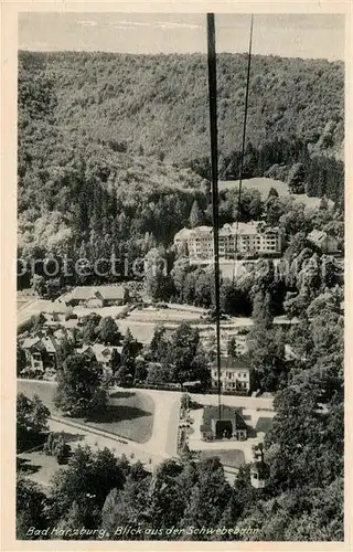 AK / Ansichtskarte Bad_Harzburg Blick aus der Schwebebahn Bad_Harzburg