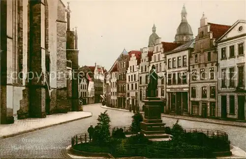 AK / Ansichtskarte Osnabrueck Markt von Stueve Denkmal Osnabrueck