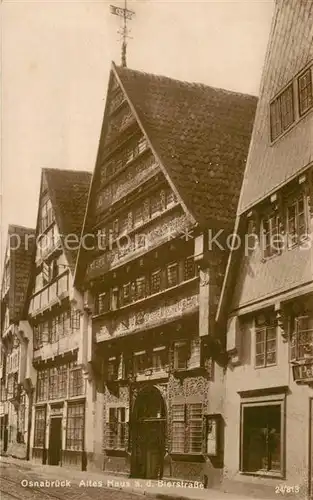 AK / Ansichtskarte Osnabrueck Altes Haus an der Bierstrasse Osnabrueck