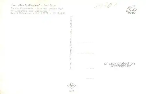 AK / Ansichtskarte Bad_Eilsen Das Schloesschen Bad_Eilsen