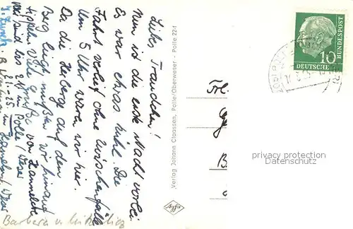 AK / Ansichtskarte Polle_Oberweser Panorama Burg Burghof und Turm Jugendherberge Polle_Oberweser