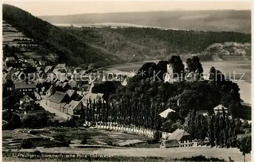 AK / Ansichtskarte Polle_Oberweser Panorama Polle_Oberweser