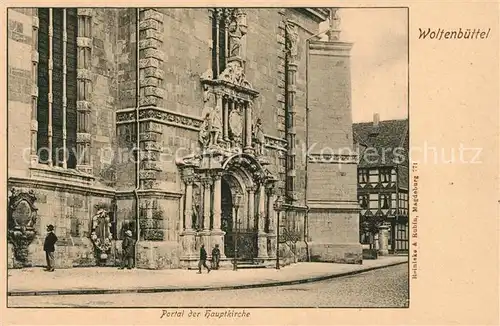 AK / Ansichtskarte Wolfenbuettel Portal der Hauptkirche Wolfenbuettel