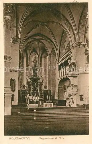 AK / Ansichtskarte Wolfenbuettel Hauptkirche Wolfenbuettel