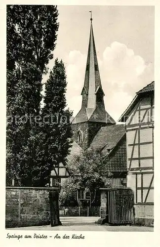 AK / Ansichtskarte Springe_Deister An der Kirche Springe_Deister