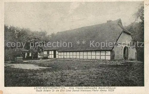 AK / Ansichtskarte Speckenbuettel Alte Niedersaechsische Bauernhaeuser Speckenbuettel