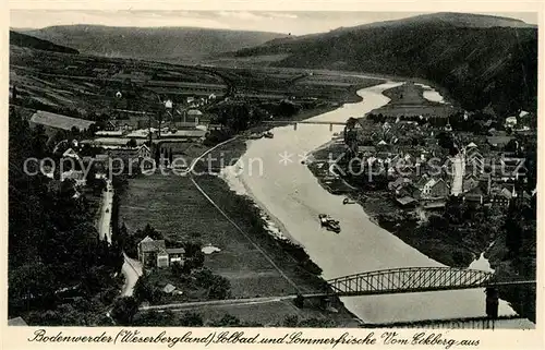 AK / Ansichtskarte Bodenwerder Blick vom Eckberg Bodenwerder