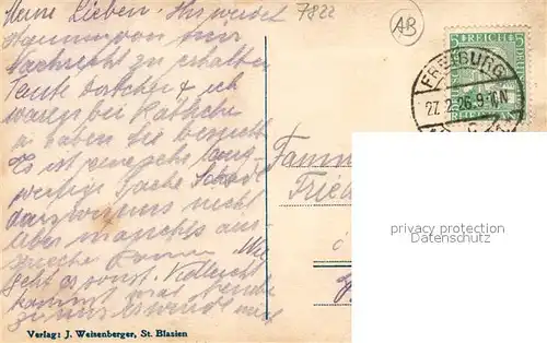 AK / Ansichtskarte St_Blasien Panorama St_Blasien