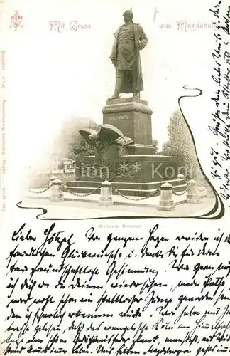 AK / Ansichtskarte Magdeburg Bismarck Denkmal Magdeburg