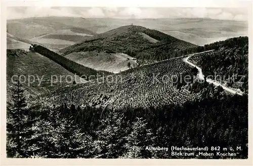 AK / Ansichtskarte Astenberg Blick zum Hohen Knochen Astenberg