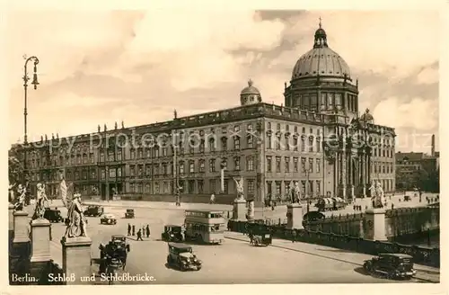 AK / Ansichtskarte Berlin Schloss und Schlossbruecke Berlin