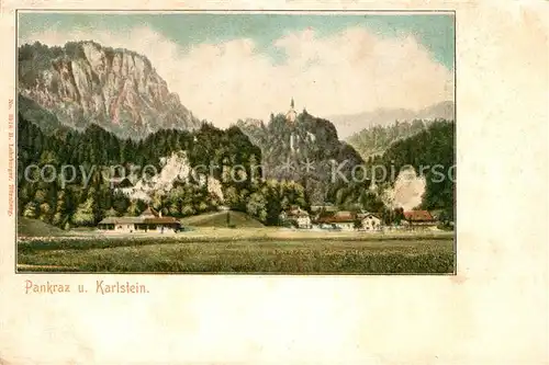 AK / Ansichtskarte Karlstein_Boehmen mit Pankraz Karlstein_Boehmen