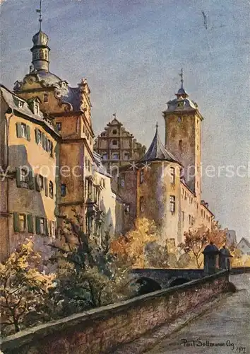 AK / Ansichtskarte Bad_Mergentheim Deutsch Ordensritterschloss Bad_Mergentheim