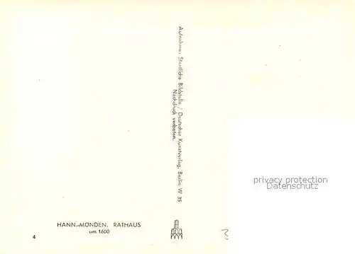 AK / Ansichtskarte Hann._Muenden Rathaus Hann. Muenden