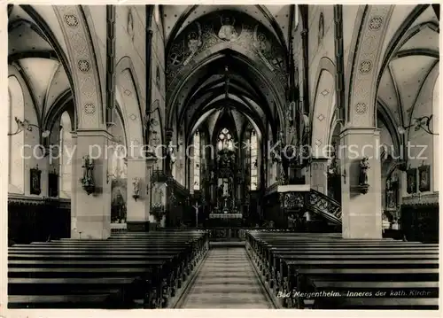 AK / Ansichtskarte Bad_Mergentheim Kath Kirche Inneres Bad_Mergentheim