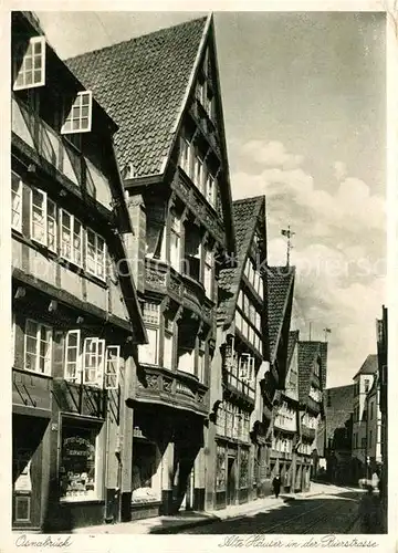 AK / Ansichtskarte Osnabrueck Alte Haeuser in der Bierstrasse Osnabrueck