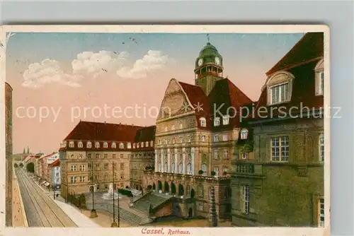 AK / Ansichtskarte Cassel_Kassel Rathaus Cassel Kassel