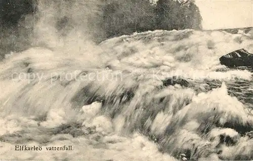 AK / Ansichtskarte Elfkarleoe Vattenfall 