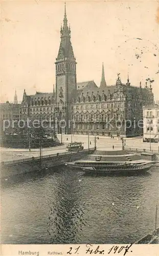 AK / Ansichtskarte Hamburg Rathaus Hamburg