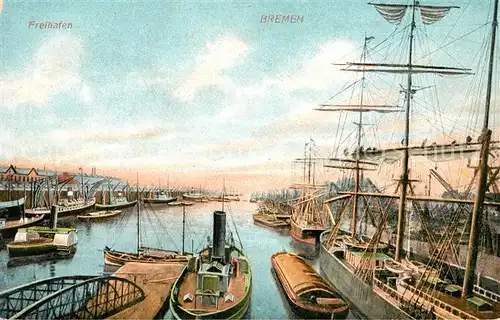 AK / Ansichtskarte Bremen Freihafen Bremen