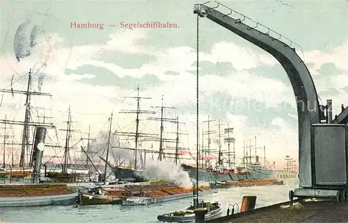 AK / Ansichtskarte Hamburg Segelschiffhafen Hamburg