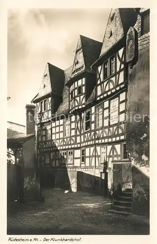 AK / Ansichtskarte Ruedesheim_Rhein Der Klunkhardshof Ruedesheim Rhein