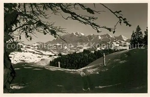 AK / Ansichtskarte Ebnat Kappel mit Saentis Ebnat Kappel