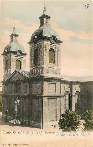 AK / Ansichtskarte Landskrona Kyrkan Landskrona