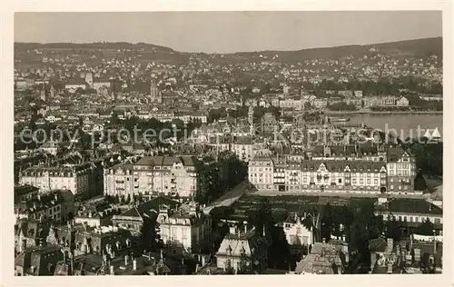 AK / Ansichtskarte Zuerich_ZH Stadtblick Zuerich_ZH