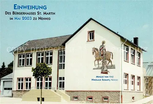 AK / Ansichtskarte Nennig Buergerhaus St. Martin Nennig