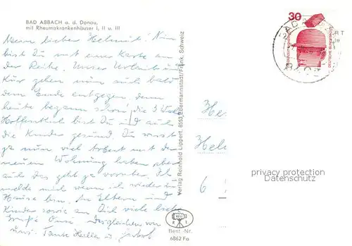 AK / Ansichtskarte Bad_Abbach Rheumakrankenhaeuser Bad_Abbach